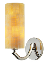  WS132ONMSBZX3 - Wall Sconce Onyx Cylinder Onyx Mosaic Bronze GY6.35 Xenon 35W